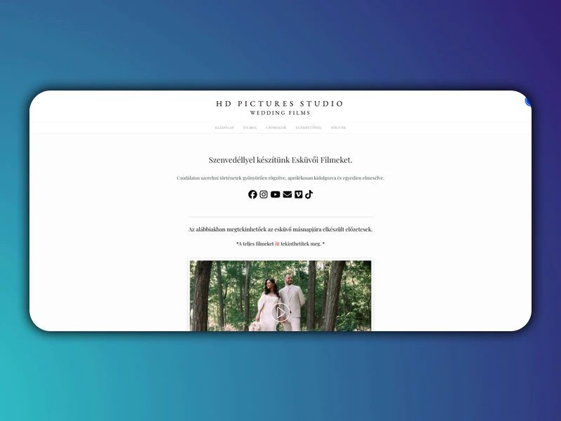 Dávid Hőna Wedding Films