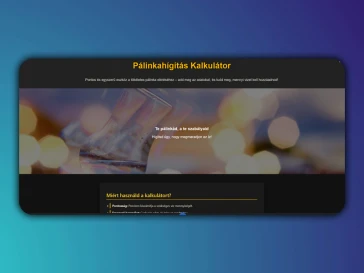 Pálinka hígítás kalkulátor