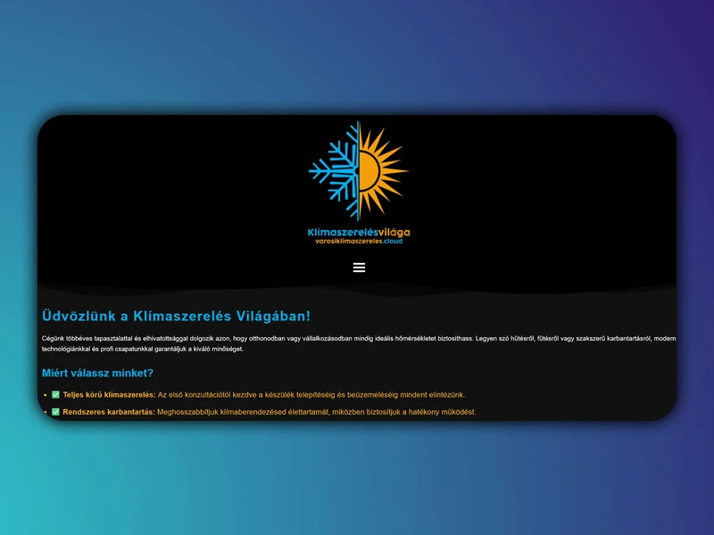 Vidéki klímaszerelés