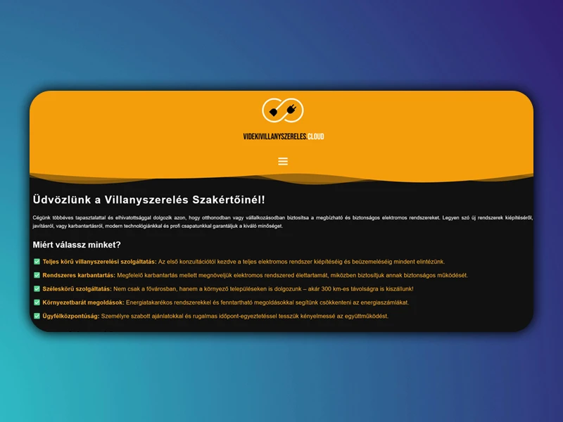 Vidéki villanyszerelés